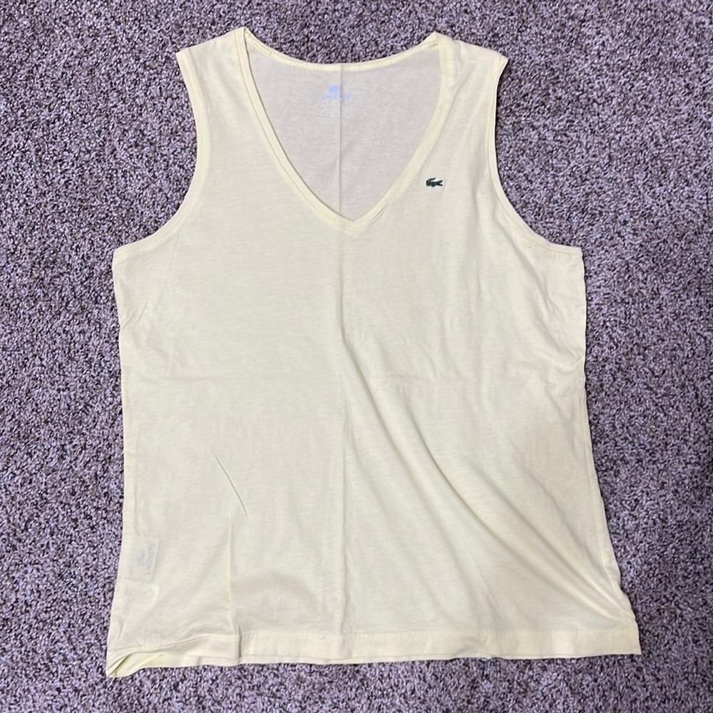 Lacoste Yellow Tank Top
